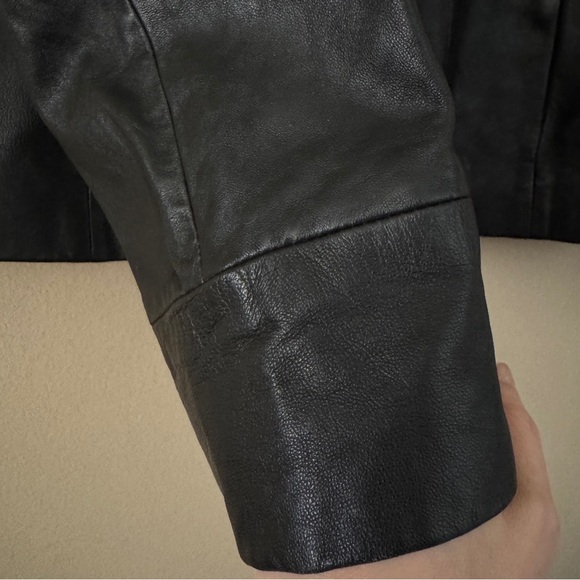 Classiques Entier Atelier Black Genuine Leather Jacket Size XL - Picture 3 of 9